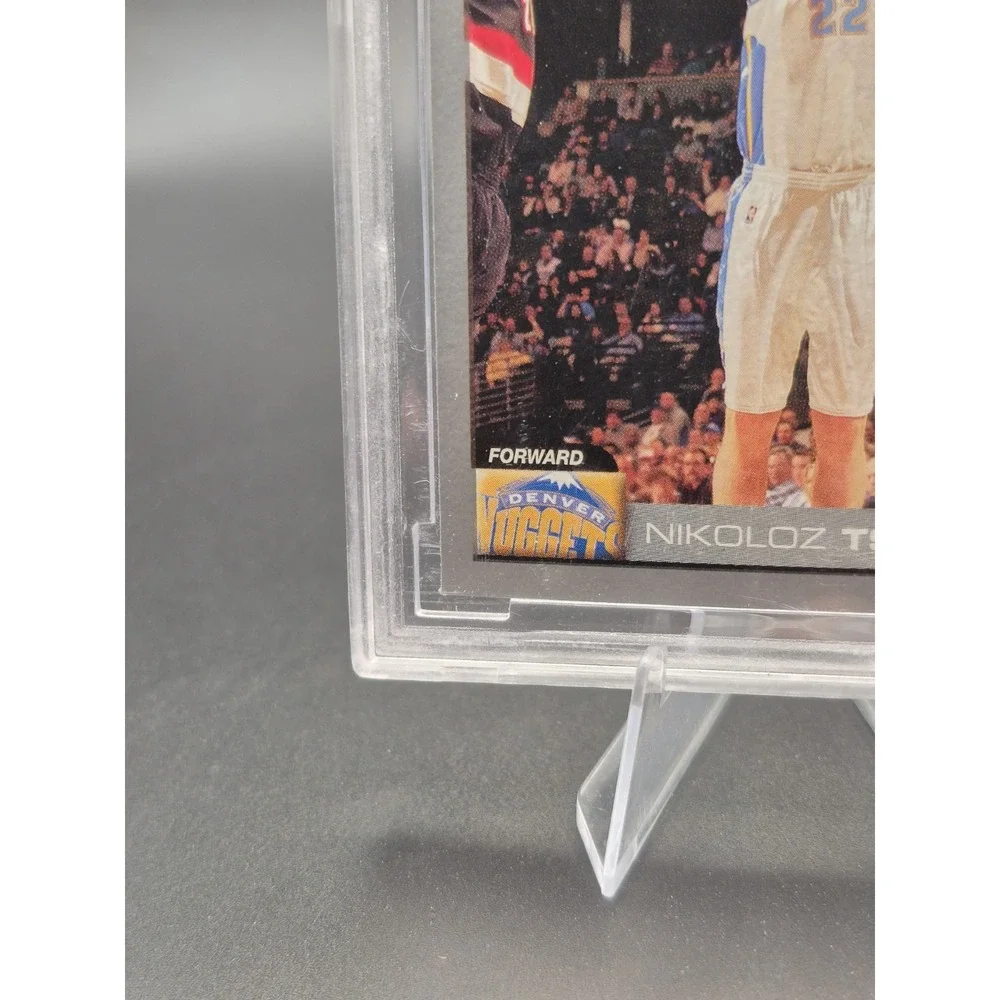 2004-05 Topps Total Nikoloz Tskitishvili #214 Gray Border BCCG 10 MINT Nuggets